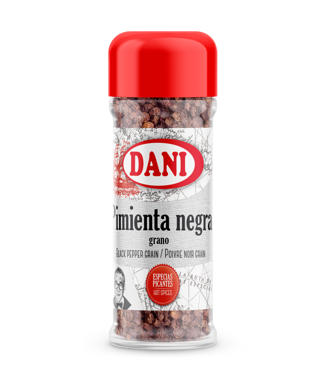 Pimienta Negra Grano con molinillo 200g