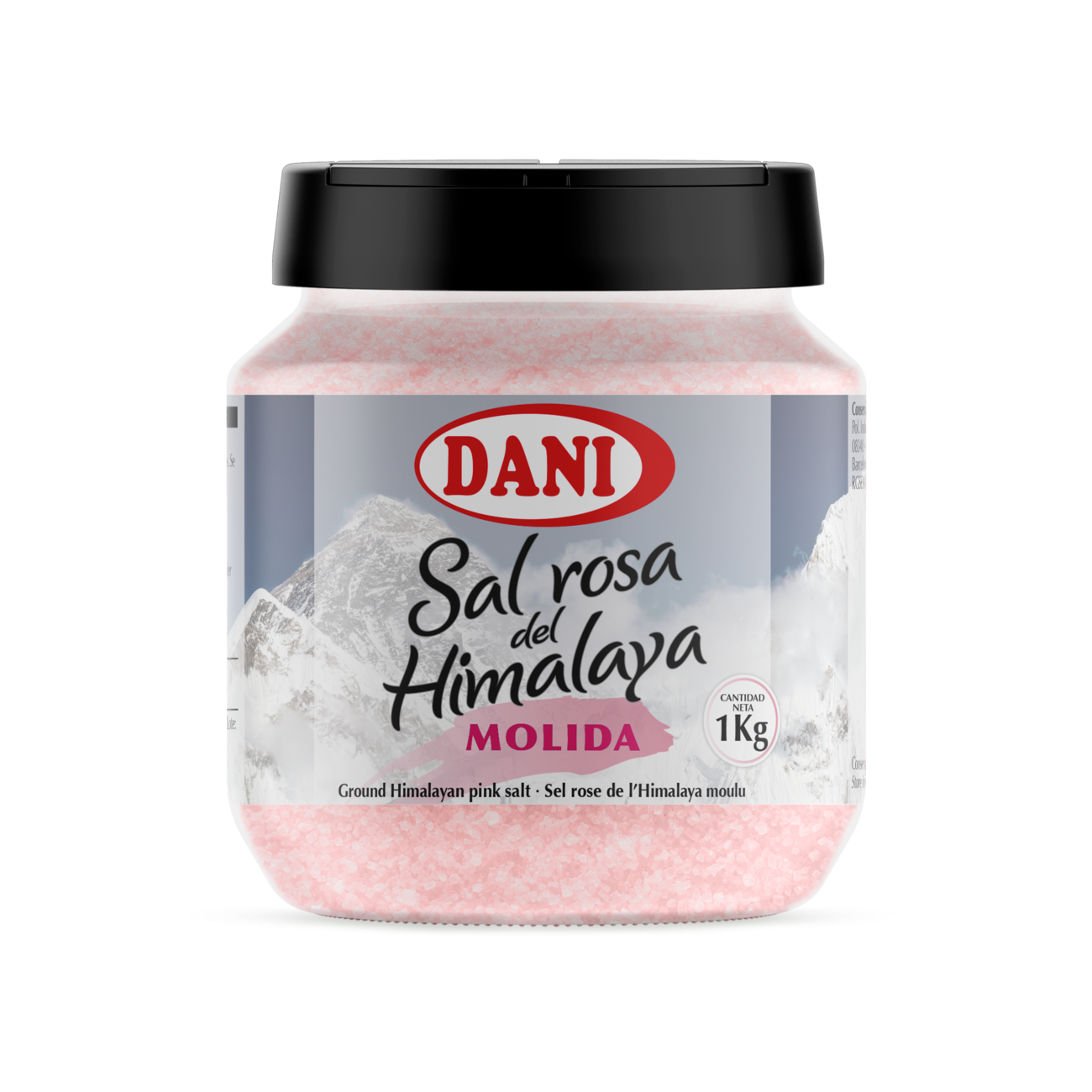 Sal rosa del Himalaya molida 1000g | Sales Dani