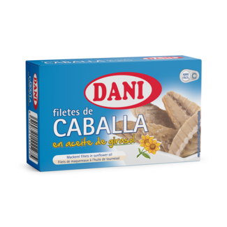 Filetes de cavala em óleo de girassol 115g