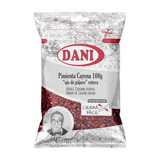 Cayenne pepper (birds eye) 100g (Plastic bag)