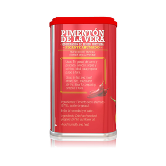 Side view Smoked hot paprika 75g