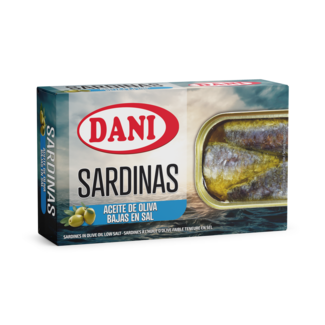 Sardines à l'huile d'olive (peu salées) 120g