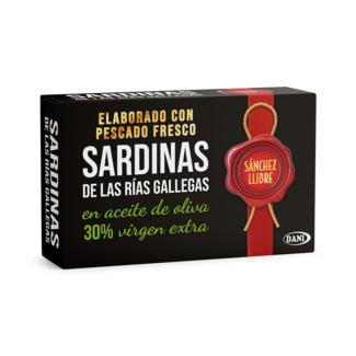 Sardinas de las rías gallegas en aceite de oliva virgen extra Sánchez Llibre