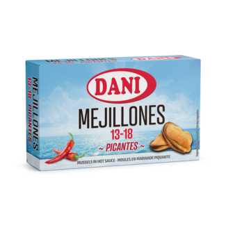 Mejillones chilenos "13/18" en escabeche picante 106g