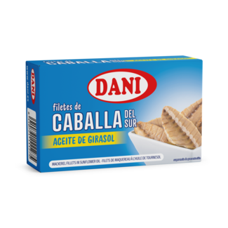 Filetes de caballa en aceite de girasol 115g