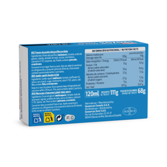 Morceaux de calamars géants dans leur propre encre 106g