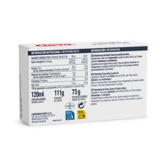 Ventresca de Atum em azeite 106g / Traseira