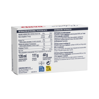 Baby octopus in sunflower oil