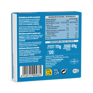 Mejillones de Chile en escabeche RO120 15-20