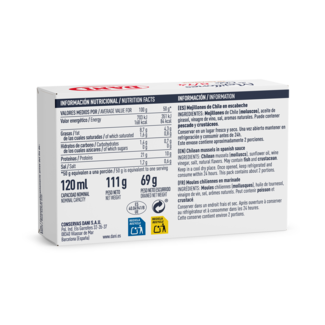 Chilean mussels "8/14" pickled 111g