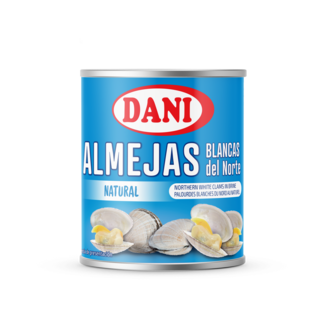 Almejas blancas del Norte al natural 185g