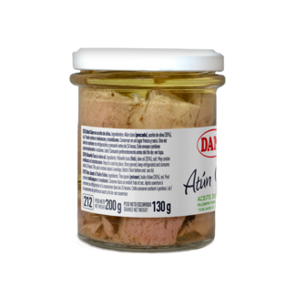 Vista lateral - Derecha Atún claro en aceite de oliva 200g