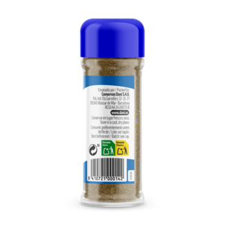 Vue latérale Assaisonnement pour barbecue 40g