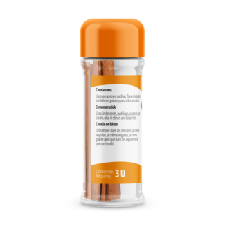 Vue latérale - gauche Bâtons de cannelle (3u.)