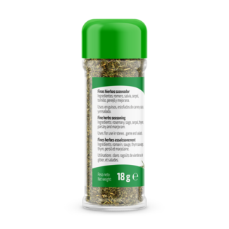 Vue latérale - gauche Assaisonnement aux fines herbes 18g
