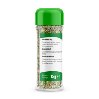 Vue latérale - gauche Feuille de menthe verte 15g