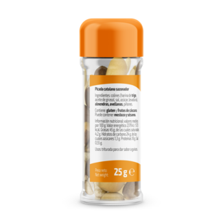 Vista lateral esquerdo Picada catalã 25g