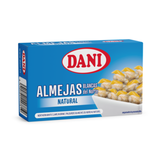 Almejas blancas del Norte al natural 111g