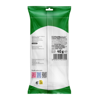Vista traseira Cebola laminada 40g