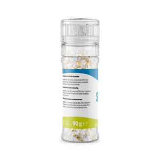 Vue latérale - gauche Sel de mer au citron 90g