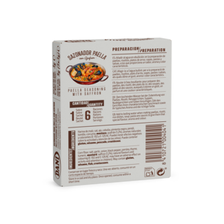 Vue arrière Assaisonnement pour paella (3u)