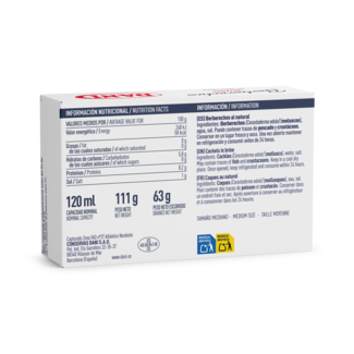 Vue arrière Coques "30/40" en saumure 111g