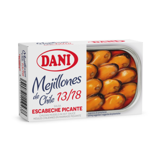Mejillones "13-18" en escabeche picante 111g