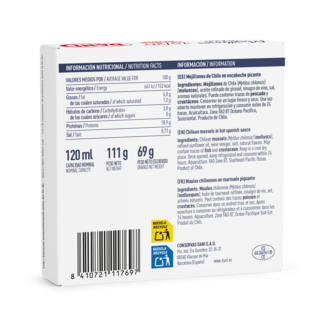 Mejillones en escabeche picante 15-20 111g