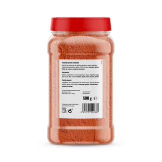 Vista frontal Pimentón picante (mostrador) 800g