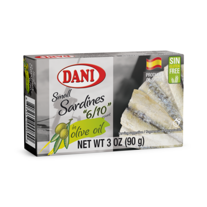 Small sardines in olive oil 30% extra virgin 90g / FDA